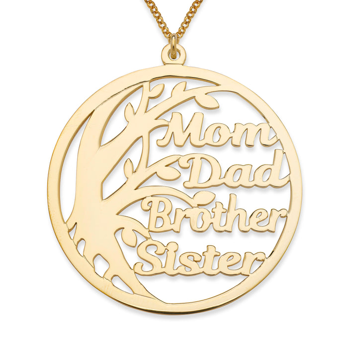 Family Tree Gold Necklace