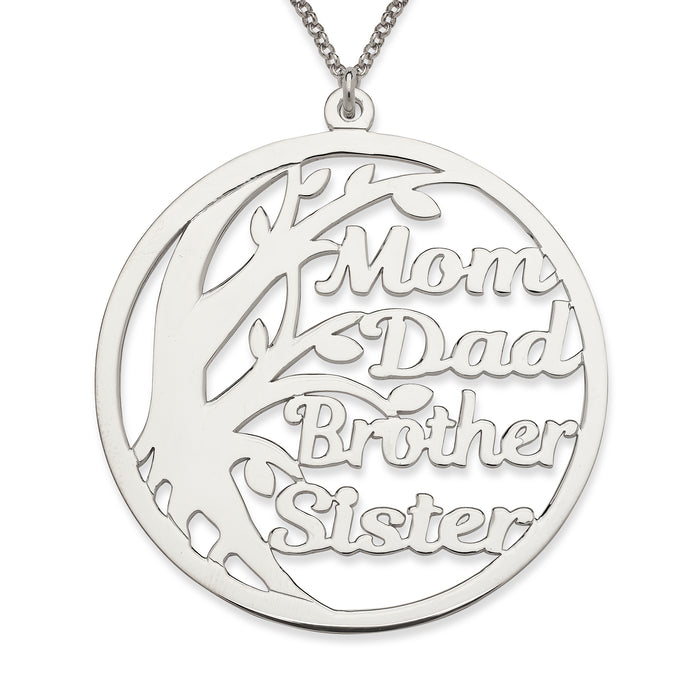 Family Tree 925 Sterling Silver Necklace
