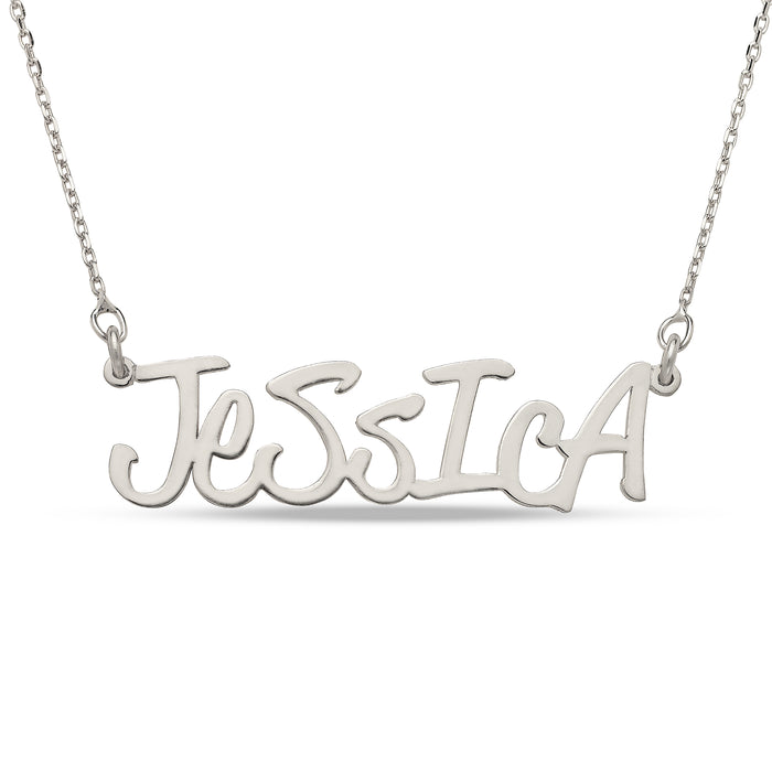 Freestyle Letters 925 Sterling Silver Nameplate Necklace