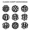 Monogram Gold Necklace Classic Script Small