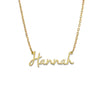 Magnolia Gold Nameplate Necklace - Bargain Bazaar Jewelry