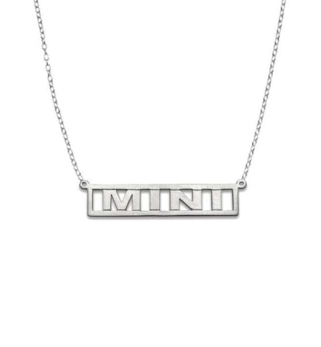 Block 925 Sterling Silver Jewelry Nameplate Necklace