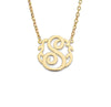 Script Monogram Initial Necklace - Bargain Bazaar Jewelry