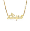 Butterfly Gold Nameplate Jewelry Necklace