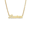 Simple Script Gold Nameplate Necklace
