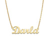 Classic Style Gold Nameplate Jewelry Necklace
