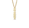 Block Vertical Gold Nameplate Necklace - Bargain Bazaar Jewelry