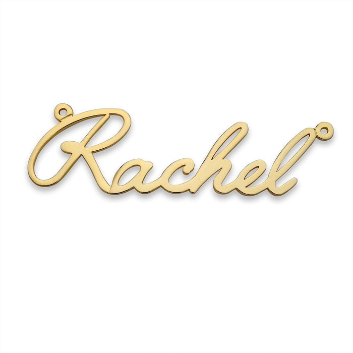 Angelface Gold Nameplate Necklace