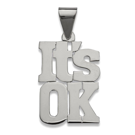 Pendant "It's OK". 925 Sterling Silver