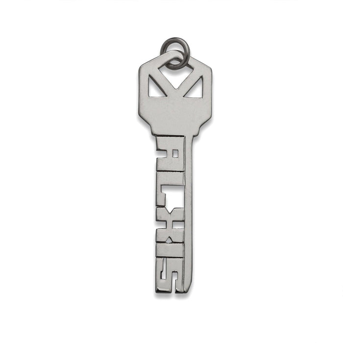 Key. 925 Sterling Silver Name Pendant