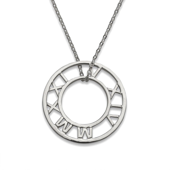 Roman Round. 925 Sterling Silver Necklace