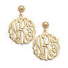 Monogram Gold Earrings