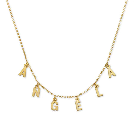 Gold Jewelry Initial Necklace