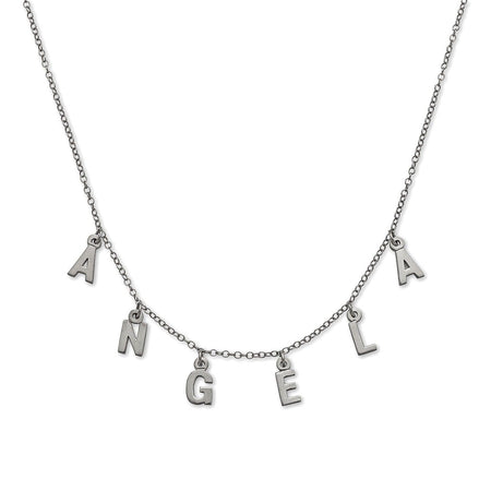 Initials. 925 Sterling Silver Necklace