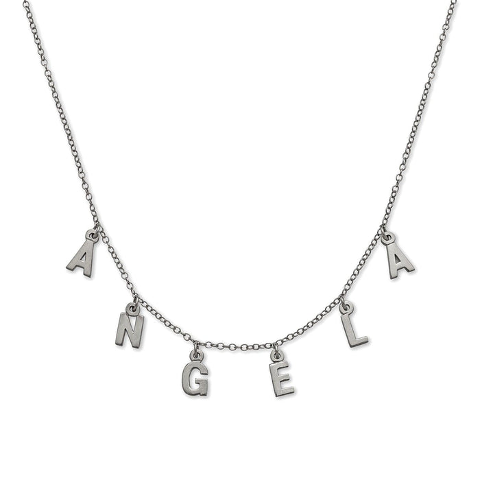 Initials. 925 Sterling Silver Necklace