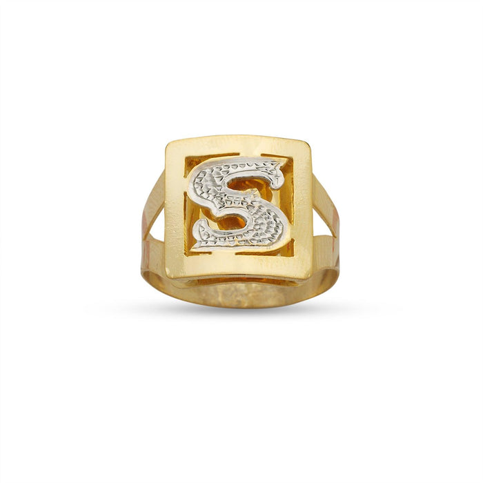 Initial Gold Ring, This Ring is a perfect gift for any occasion.  You customize it - add initial of your choice.
