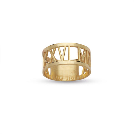 Custom Roman Jewelry Numerals Ring