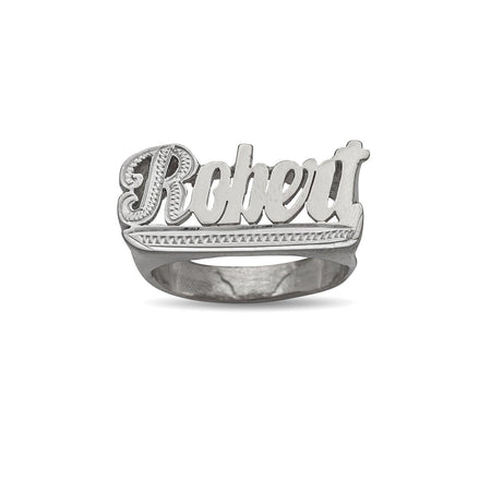 Script One Letter Design. 925 Sterling Silver Ring.  The approximate weight is 8gr.