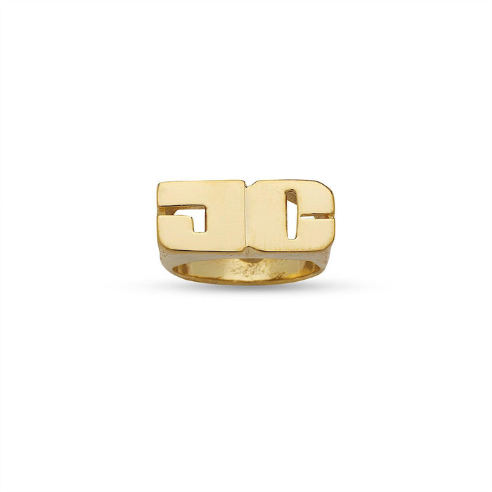 Gold Jewelry Initial Ring for Juniors