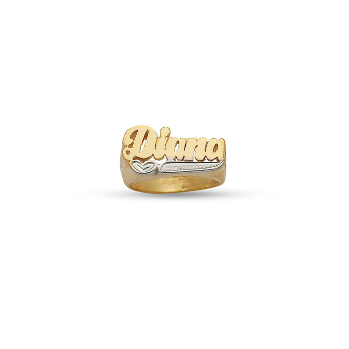 Script Baby Gold Name Ring