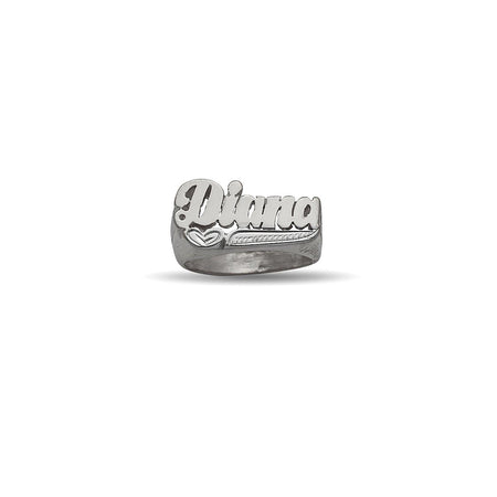 Script Baby. 925 Sterling Silver Name Ring. The approximate weight is 4gr.