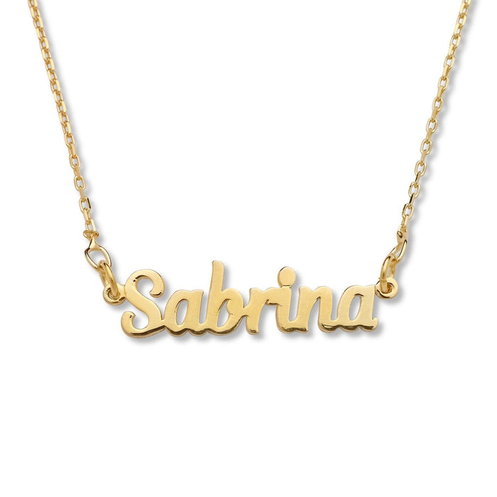 Script Name Gold Necklace