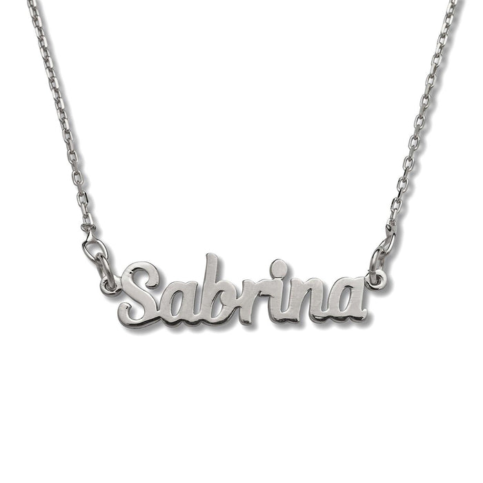 Script. 925 Sterling Silver Name Necklace