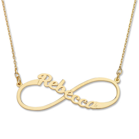 Gold Infinity Name Jewelry Nacklace