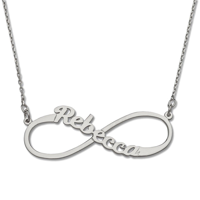 Infinity .925 Sterling Silver Name Nacklace - Bargain Bazaar Jewelry
