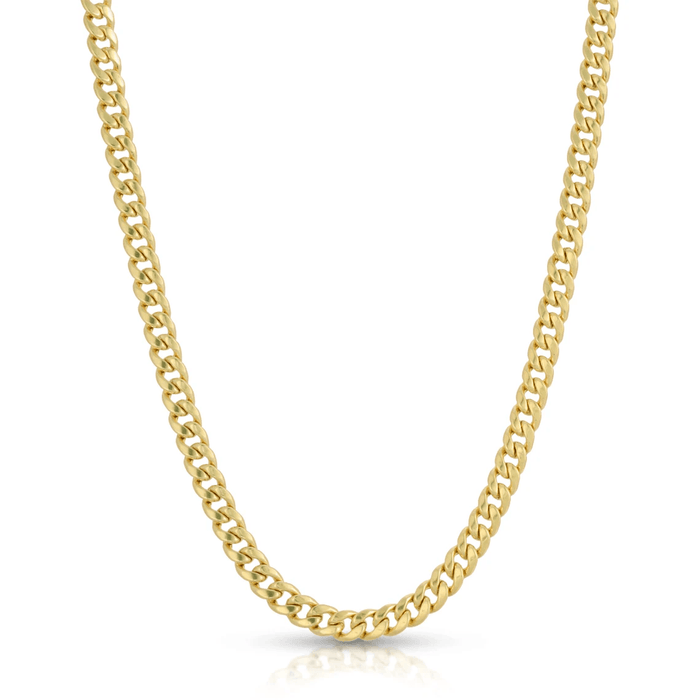 10K Gold Miami Jewelry Cuban Chain 6mm